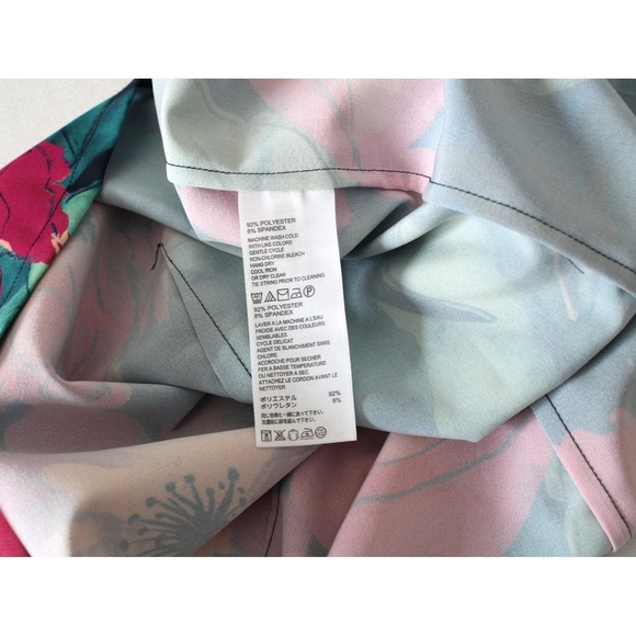 TOMMY BAHAMA Women's Multicolor Floral Tropical Tie Hawaiian Halter Tank Top Med - Picture 7 of 7